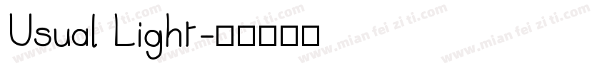 Usual Light字体转换